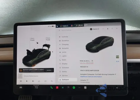 2021 Tesla Model 3 Performance Dual Motor All-Wheel Drive z USA, uszkodzony, nr VIN 5YJ3E1EC4MF025028